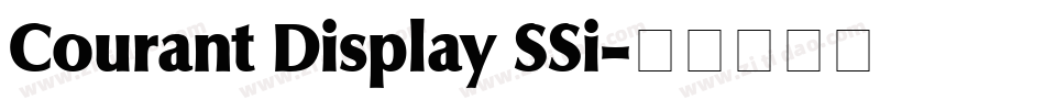 Courant Display SSi字体转换